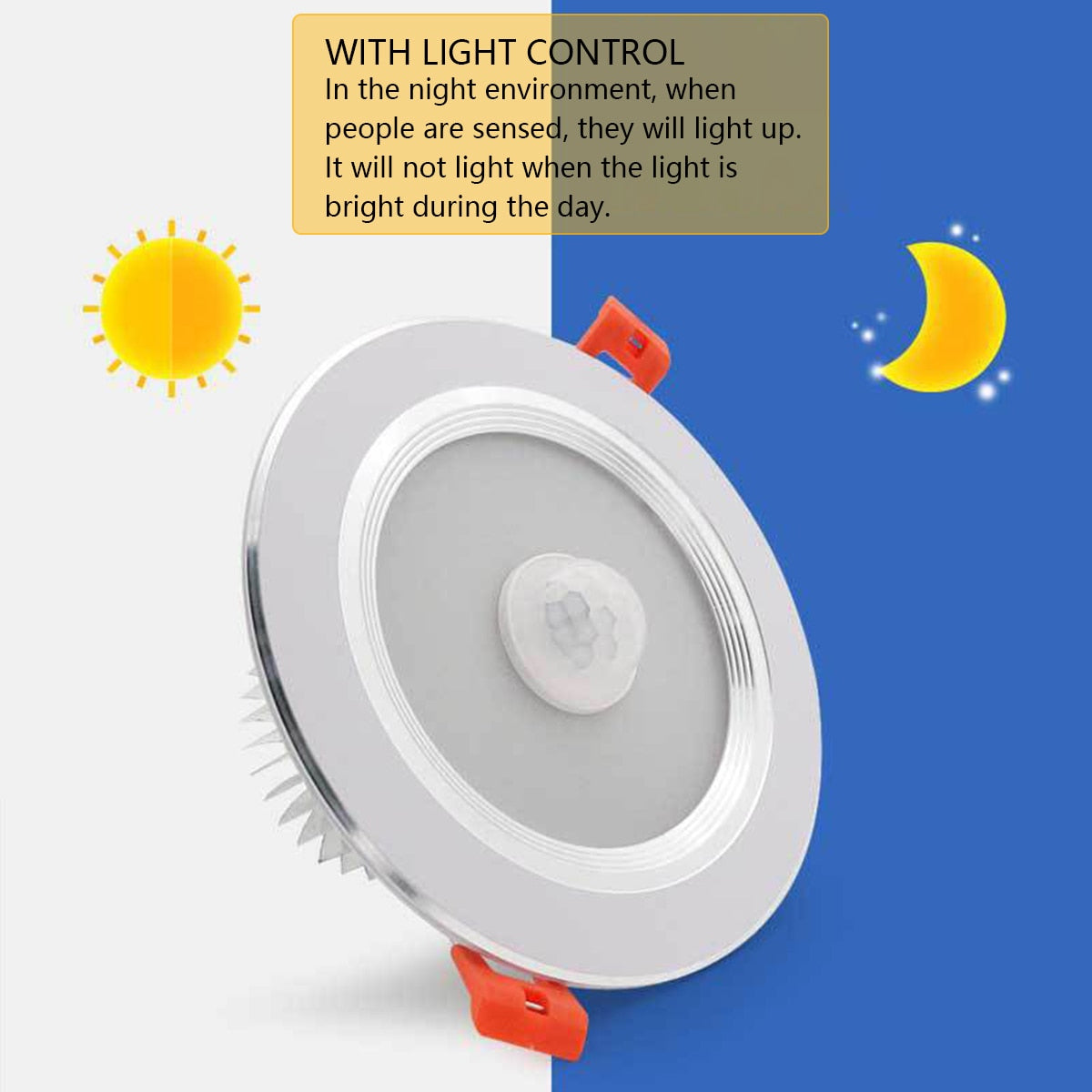 LED Ceiling Lamp 3W/5W/7W/12W/18W Downlights For Bathroom Stairs Balcony AC220V With Intelligent Infrared Sensor Lighting