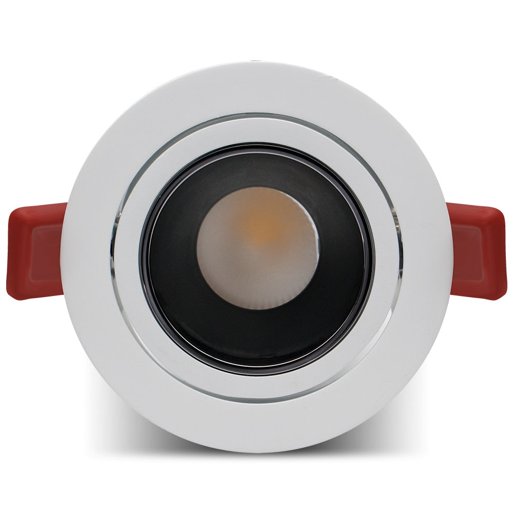 New High CRI≥90 Anti-Glare LED COB Recessed Downlight 7W 12W Angle Adjustable Ceiling Spot Lights Kitchen Living Room