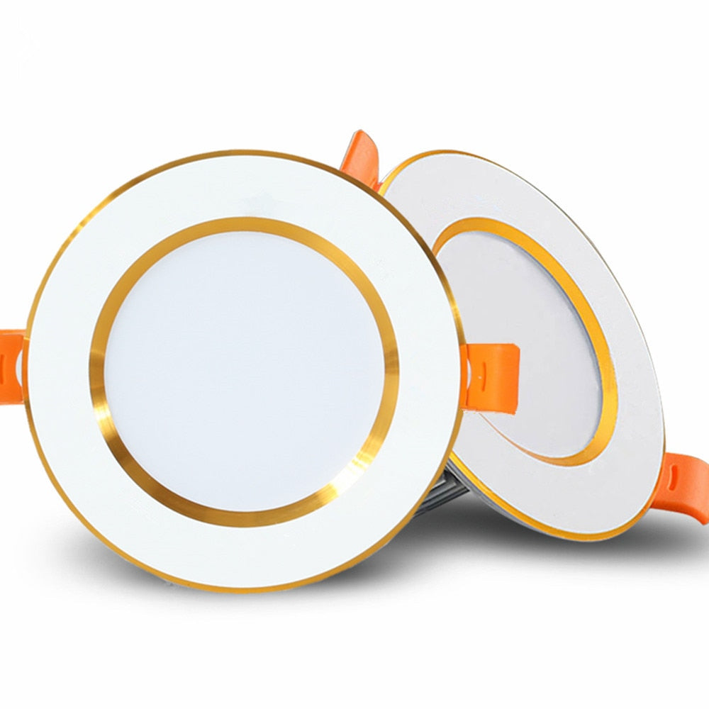 Recessed Led Downlight Ultra Thin Silver White Golden Led Ceiling Lamp 3W 5W 9W LED Spot light Lighting For Living Room Bedroom