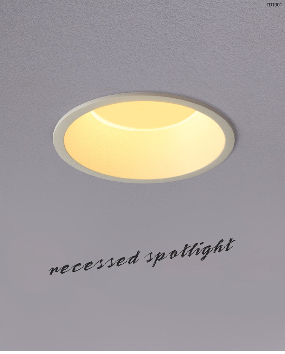 Aisilan LED Downlight Narrow Border soften light home lighting Embedded high lumen Ceiling Lamp high brightness spot light