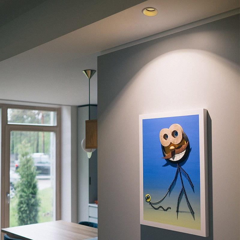 Aisilan Recessed LED Modern Dimmable Downlight Angle Adjustable Built-in LED Spot light Narrow border 7W for Indoor Lighting