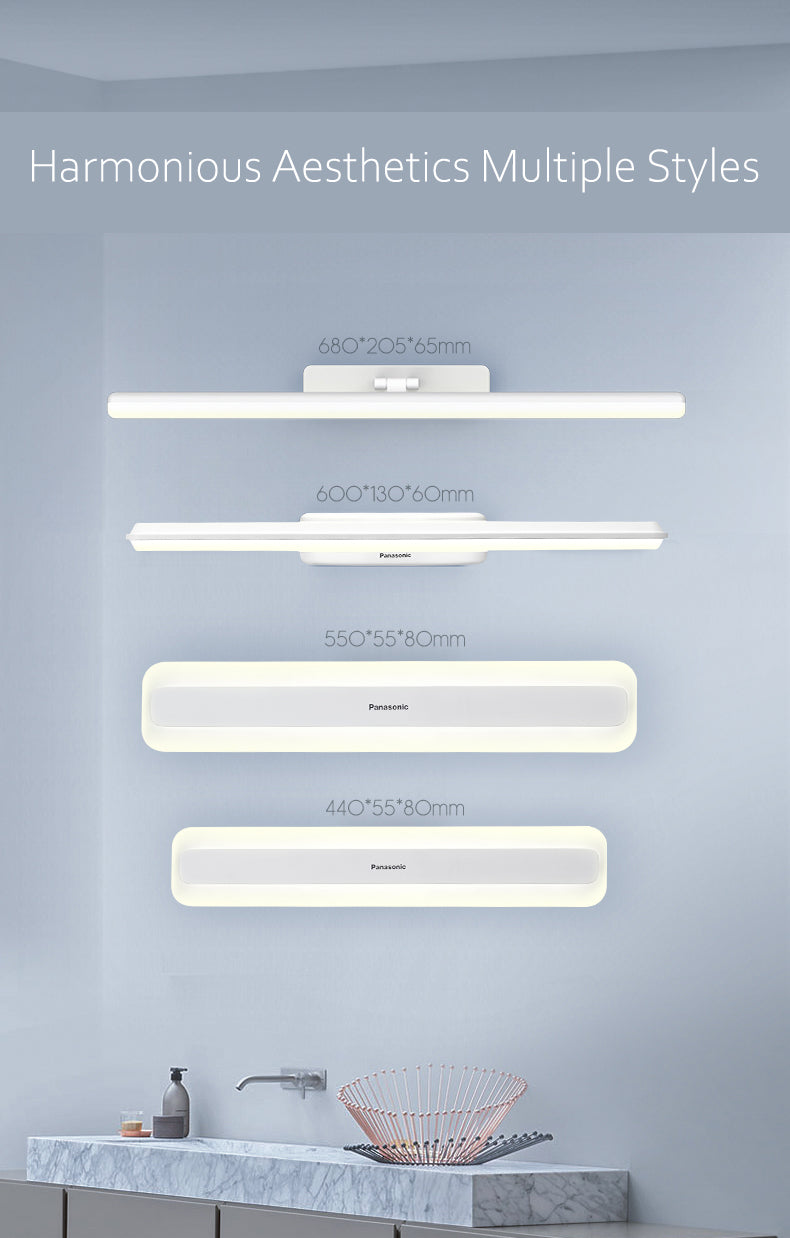 Panasonic Modern Bathroom Light LED Front Mirror Light Makeup Wall Lamp Vanity Lighting Fixtures Waterproof Mirror Lamp