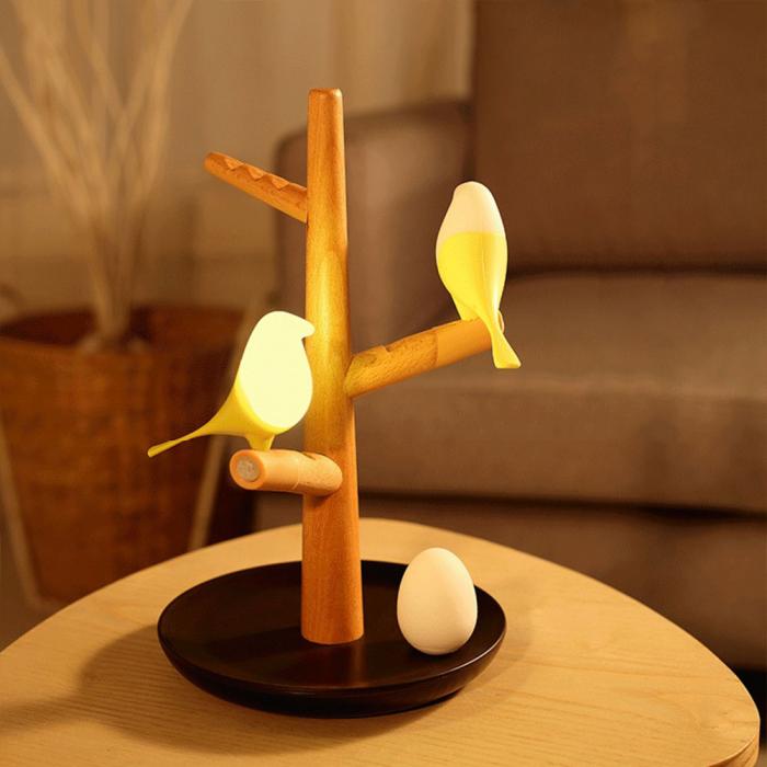 Newly USB Charging LED Table Lamp Tree Branch 3200K Infrared Sensor Night Light No Flickering for Home XSD88