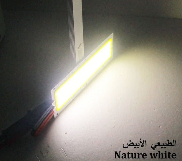 Big Promotion !!! Ultra Bright 1300LM 12W COB LED Light Strip 12V DC for DIY 12V Lights Work Lamps Home Bulbs 120*36MM COB Chip