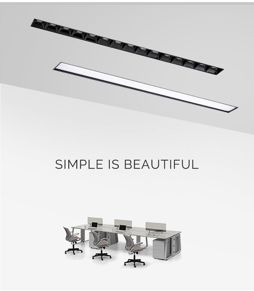 LED Downlights 5W 10W 15W Frameless Ceiling Embedded Pure Aluminum Profile Linear flush mounting Downlight Recessed Focus Dimming led Bar Light