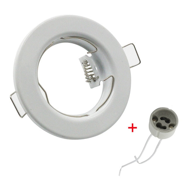 Grille Light Three LED Downlight Frame Fixtures MR16 Fitting 12-260V Recessed GU10 Bulb Replaceable Downlights