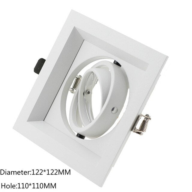 Grille Light Three LED Downlight Frame Fixtures MR16 Fitting 12-260V Recessed GU10 Bulb Replaceable Downlights