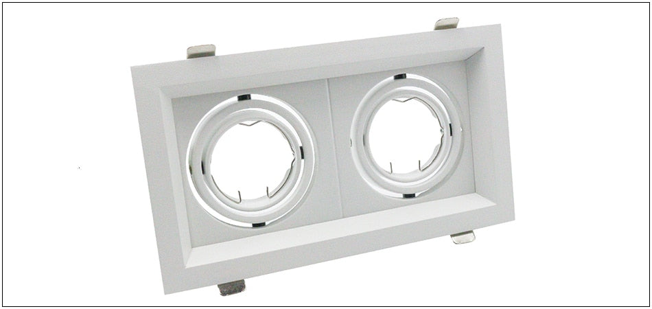 Grille Light Three LED Downlight Frame Fixtures MR16 Fitting 12-260V Recessed GU10 Bulb Replaceable Downlights