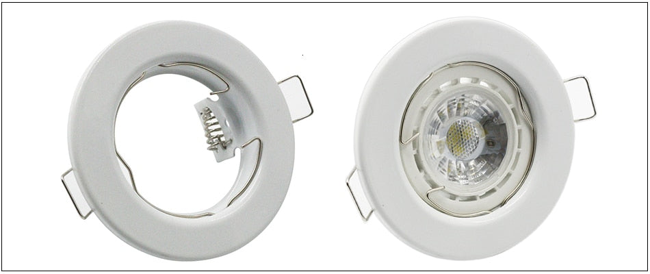 Grille Light Three LED Downlight Frame Fixtures MR16 Fitting 12-260V Recessed GU10 Bulb Replaceable Downlights