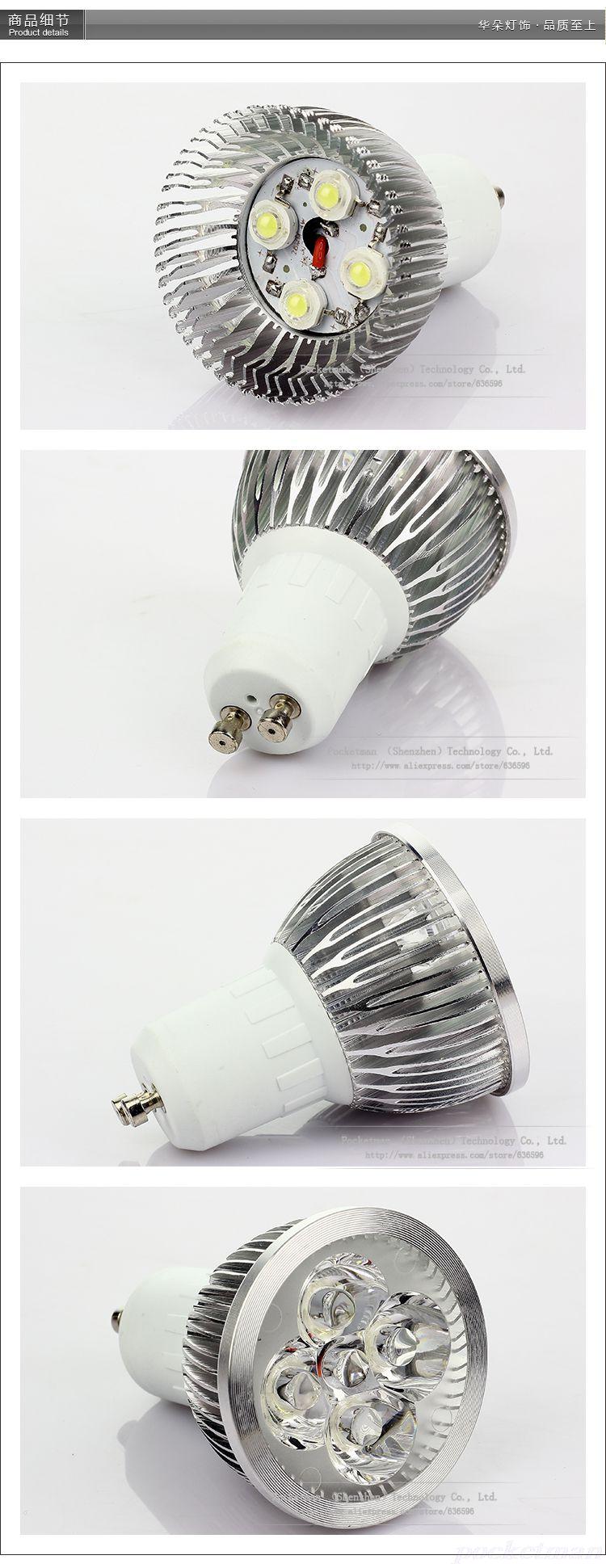 Super Bright 9W 12W 15W GU10 LED Bulbs Light 110V 220V Dimmable Led Spotlights Warm/Cool White GU10 LED downlight zk40
