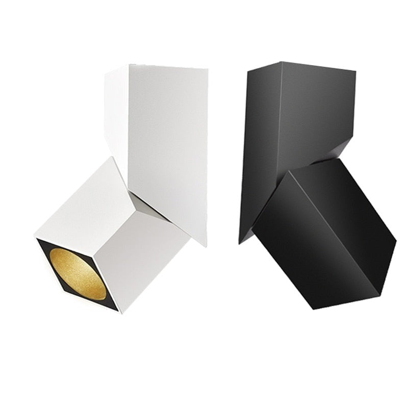 NEW fashion Art cube Ceiling Surface Mounted RA93 7W 12W 15W LED Downlight Light Adjustable irradiation angle