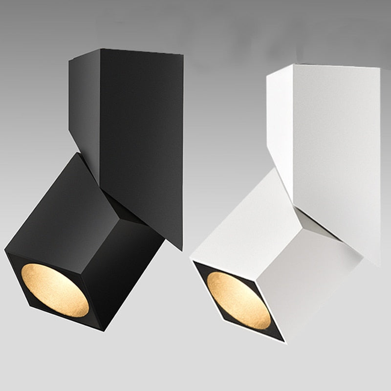 NEW fashion Art cube Ceiling Surface Mounted RA93 7W 12W 15W LED Downlight Light Adjustable irradiation angle