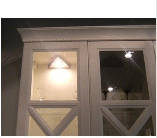 Hot LED Closet Cabinet Lamp Kitchen Under Cabinet Lighting Triangle Led Light Stainless Steel Downlight for Wardrobe Cupboard