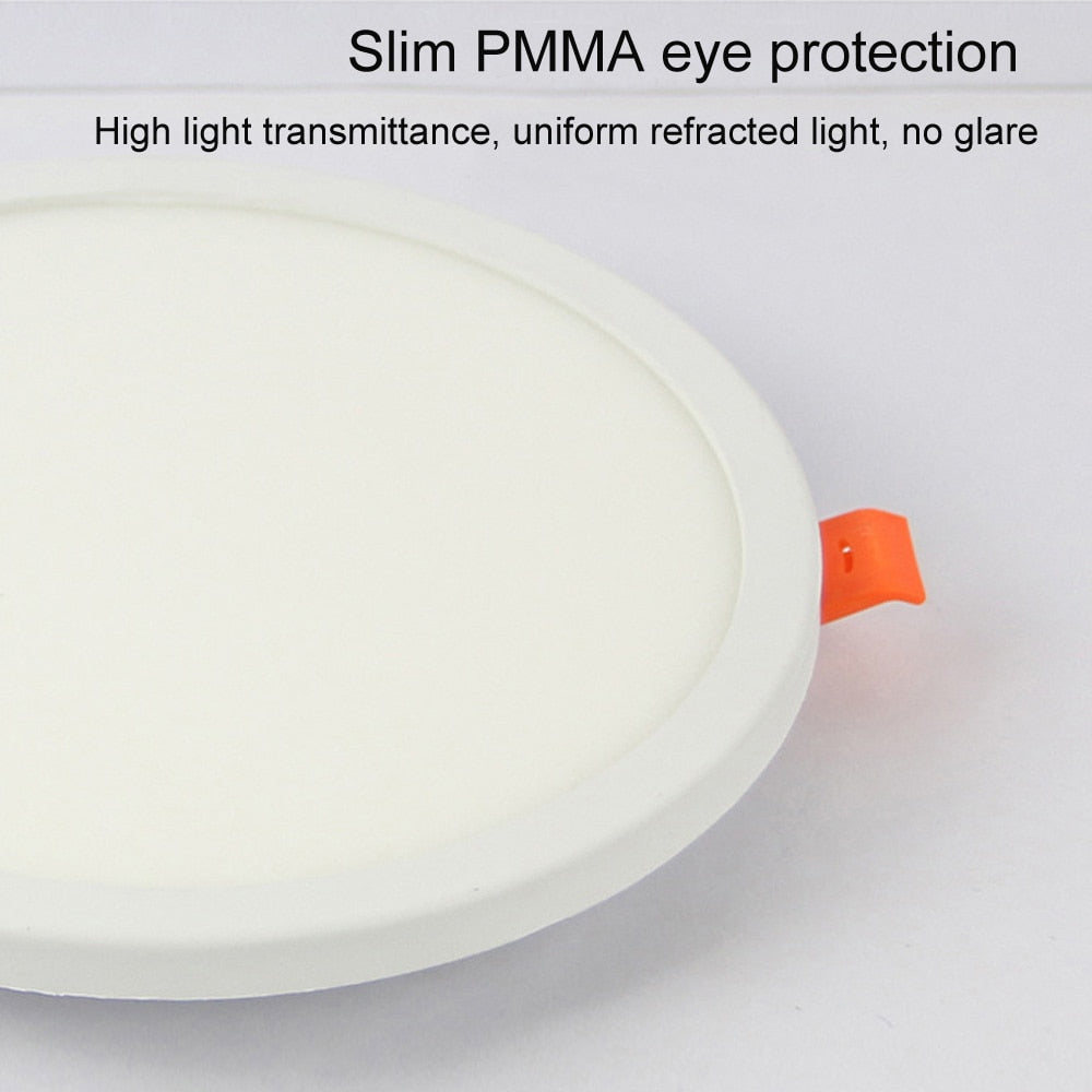 T-SUNRISE Ultra-thin 220V LED Downlight 6W 8W 15W 20W LED Ceiling Round Square Recessed Lamp LED Panel Light For Bedroom Kitchen