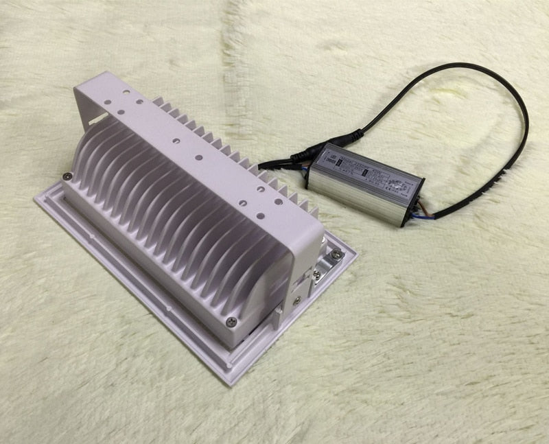 LED 5pcs/lot Downlight 50W COB Spot Rectangular Recessed Ceiling Downlight Rotatable Adjustable Downlight