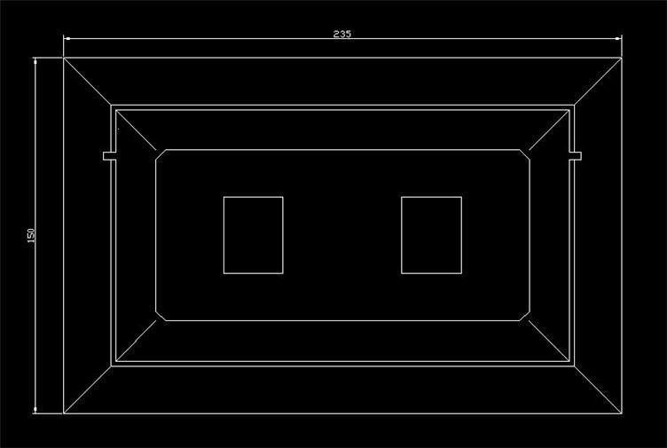 LED 5pcs/lot Downlight 50W COB Spot Rectangular Recessed Ceiling Downlight Rotatable Adjustable Downlight