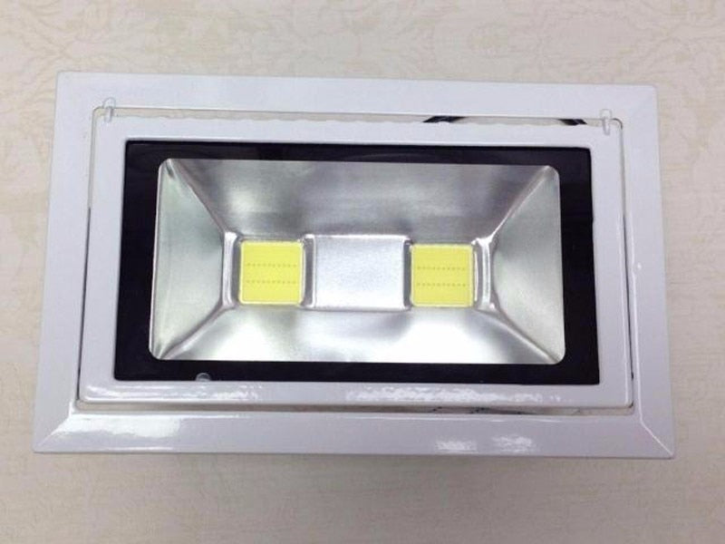 LED Downlight 40w 50W 4pcs/lot COB Rectangular Recessed Ceiling Down Light Rotatable Adjustable Downlight Indoor Lighting