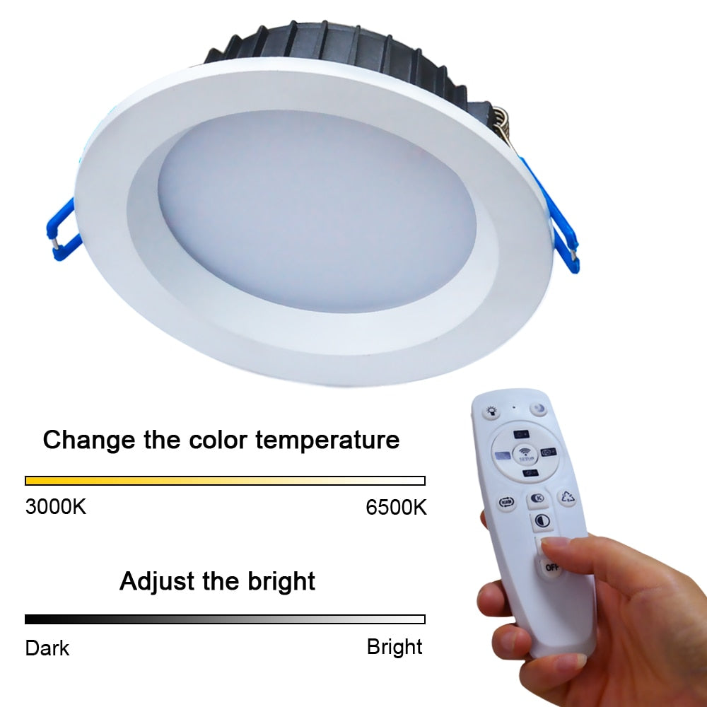 2.4G 12W Dimmable Recessed LED Downlight for Home Lighting Spot Light AC176 - 265V