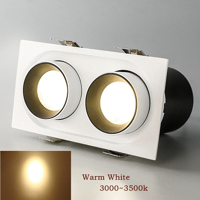 Telescopic Recessed LED Downlight Indoor LED Ceiling Lamp 14W 20W Dimmable High Brightness LED Spot Lamp 360° Rotation Lighting