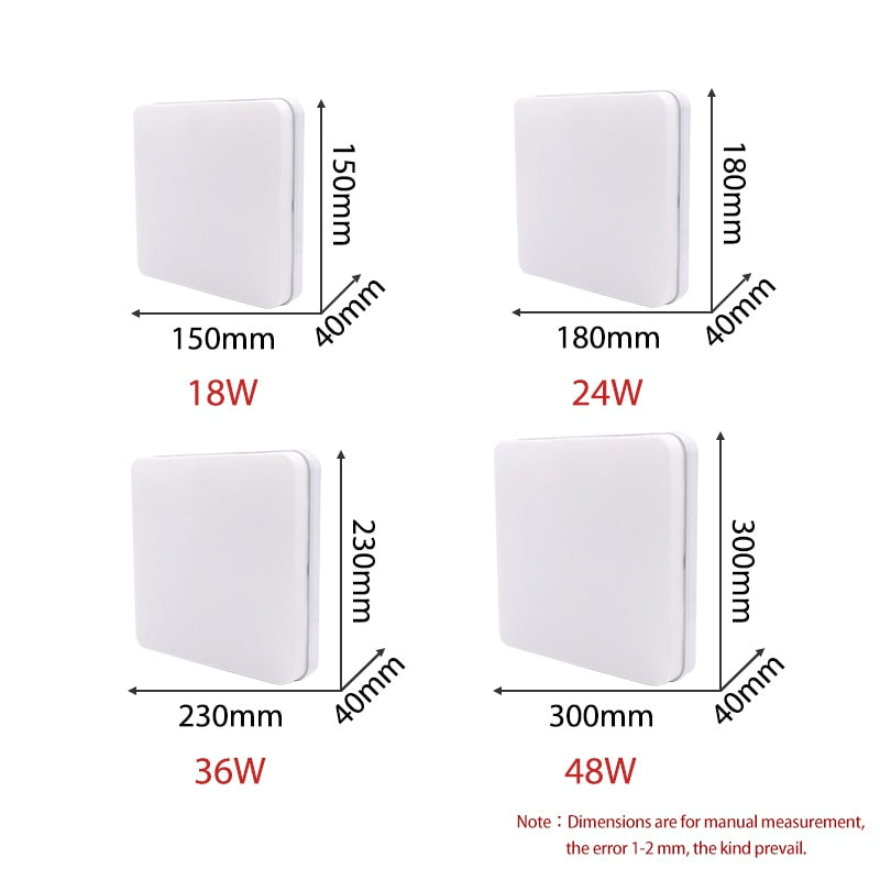 Ultra Thin Surface LED Panel Light 18W 24W 36W 48W Ceiling Downlight AC85-265V Round Ceiling Lamp For Deroration Home Lighting