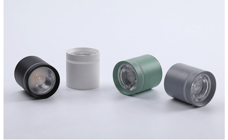 Dimmable Cylinder LED Downlights 10W 12W 15W COB LED Ceiling Spot Lights AC85~265V LED Background Lamps Indoor Lighting