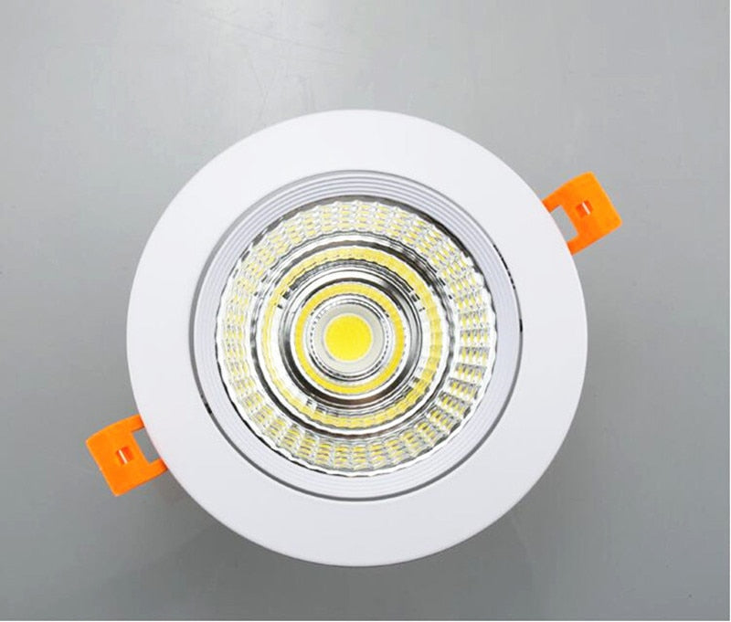 Round 4 types Dimmable Recessed LED Downlights 5w 7w 9w 12w 15w 18w COB LED Ceiling Lamp Spot Lights AC110-220V LED Lamp