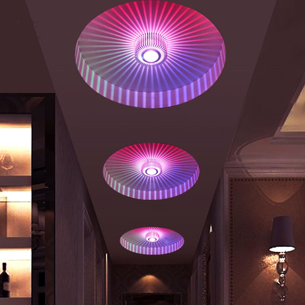 Novelty Recessed Led lamp Spot led downlight 220V 110V Colorful LED Bulb Spot Light For Living Room KTV Party Decoration Lamp