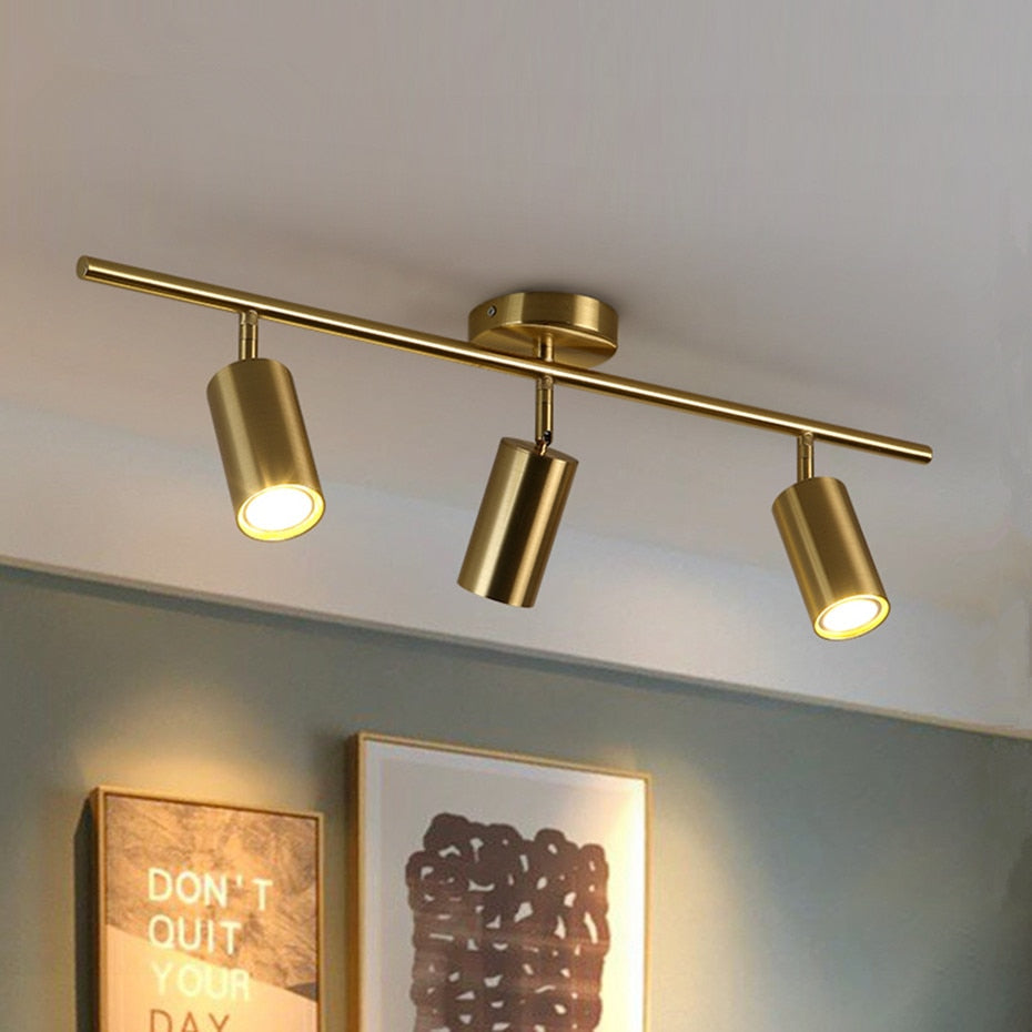 DBF 360 Degree Rotatable Surface Mounted Ceiling Downlight with GU10 LED Bulb Ceiling Spot Light for Kitchen Pic TV Background