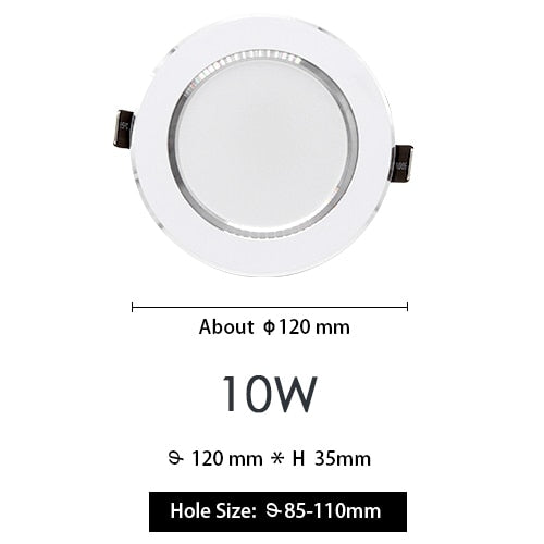 RGB LED Downlight 5W 11cm 10W 12cm Remote Control Dimmable Round Recessed Lamp Colorful Party Bar AC110V 220V 230V Spot Lighting