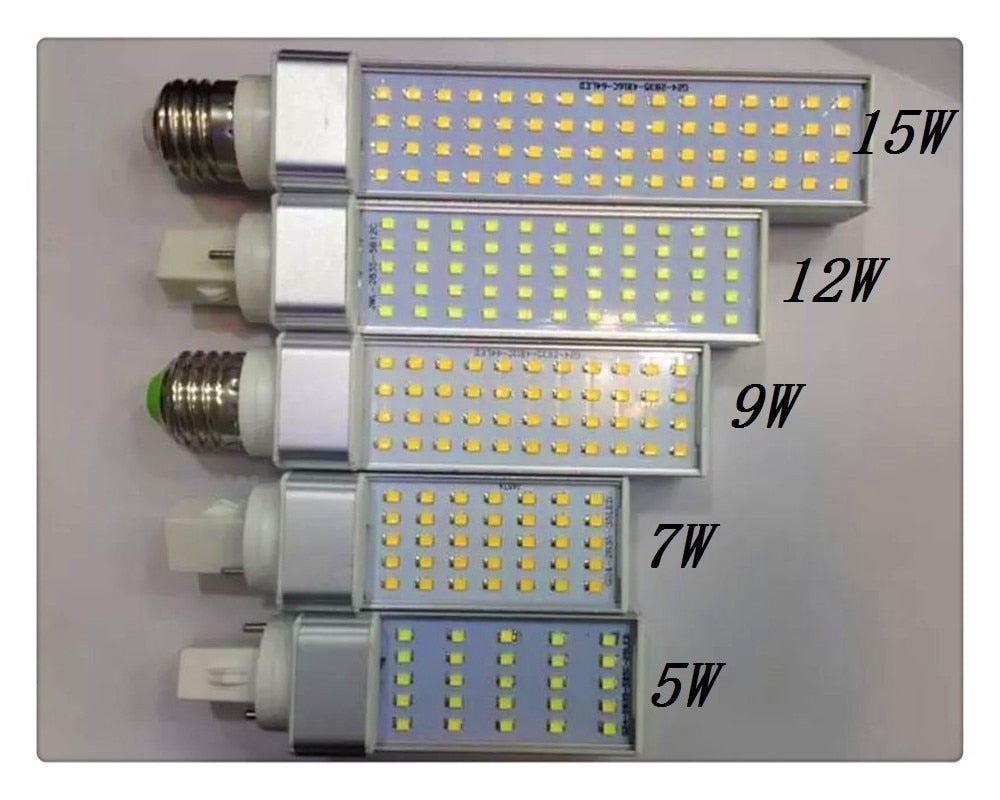 LED Lampada E27 G24 G23 PL led Corn lamp bombillas for downlight luz velas frio PLC 5W 7W 9W 12W 15W Bulb Light 85-265V/AC