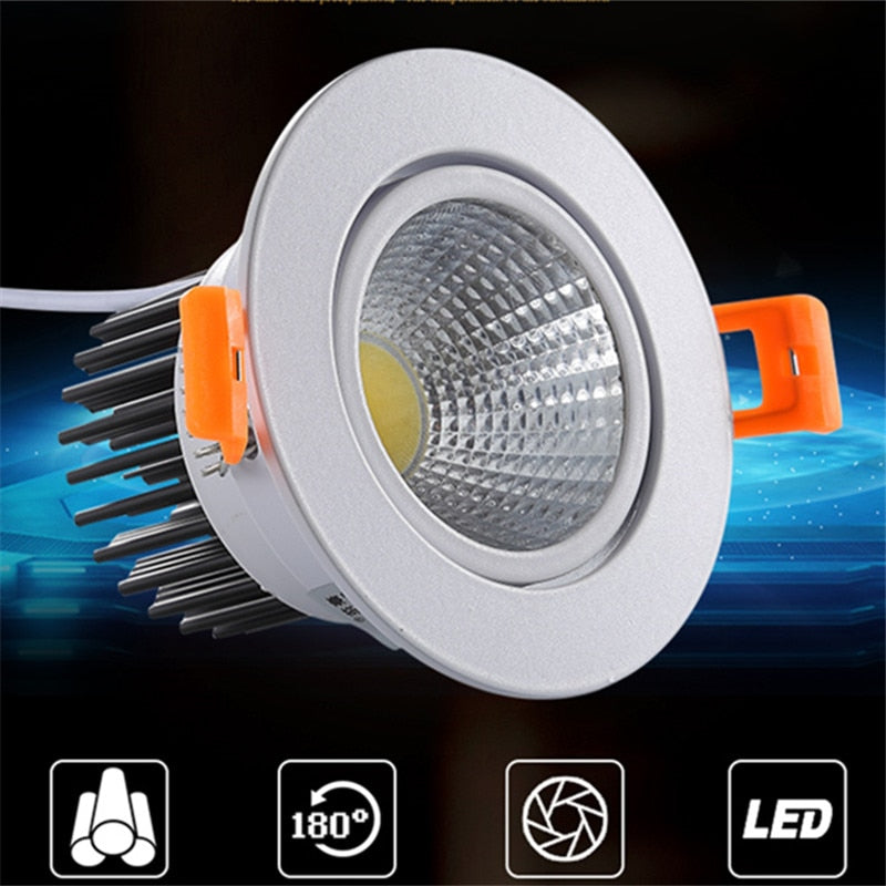 Dimmable AC110V-220V 5W 7W 9W 12W 15W 18W 20W Ceiling downlight Epistar LED Recessed Ceiling lamp Spot light For home illumination