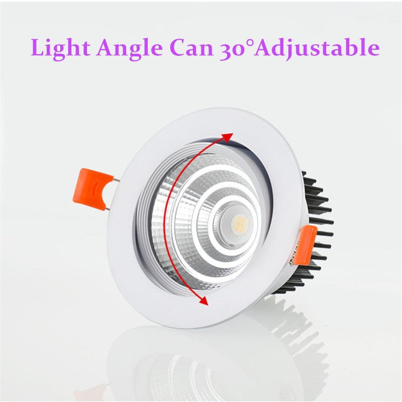 Dimmable AC110V-220V 5W 7W 9W 12W 15W 18W 20W Ceiling downlight Epistar LED Recessed Ceiling lamp Spot light For home illumination