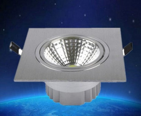 LED 10PCS/lot 3W Dimmable Limited Square Bright Recessed LED Dimmable Downlight COB Spot Light Decoration Ceiling Lamp Ac 110V 220V