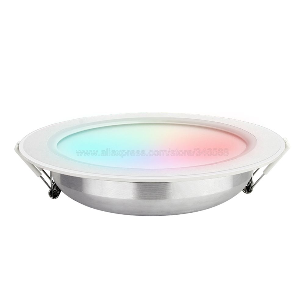 Mi.Light 4x 12W RGB + CCT Downlight with Driver AC85-260V FUT066 +1x WiFi iBox1 Lamp +1x 2.4G Wireless RF 4-Zone Touch Remote