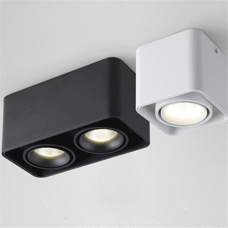 Dimmable Surface Mounted Anti Glare LED Downlights 10W 15W 20W 30W Epistar Chip Ceiling Spot Lights AC85~265V Background Lamps