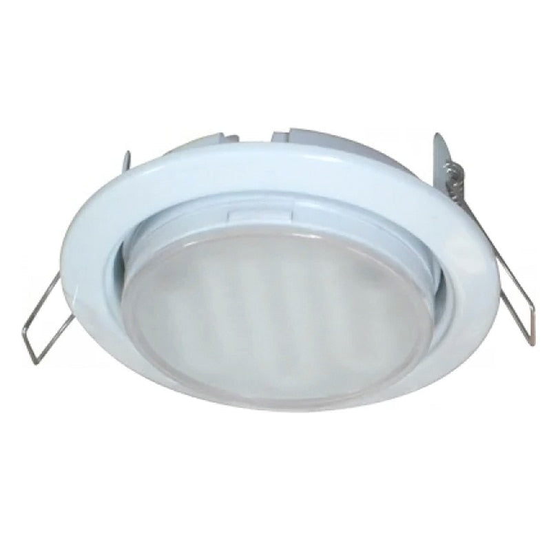 GX53 H4 Recessed Ceiling Downlight Round Spotlight Cut Hole Spot Lamp Fitting Frame Bulb Replaceable GX53 Sockets