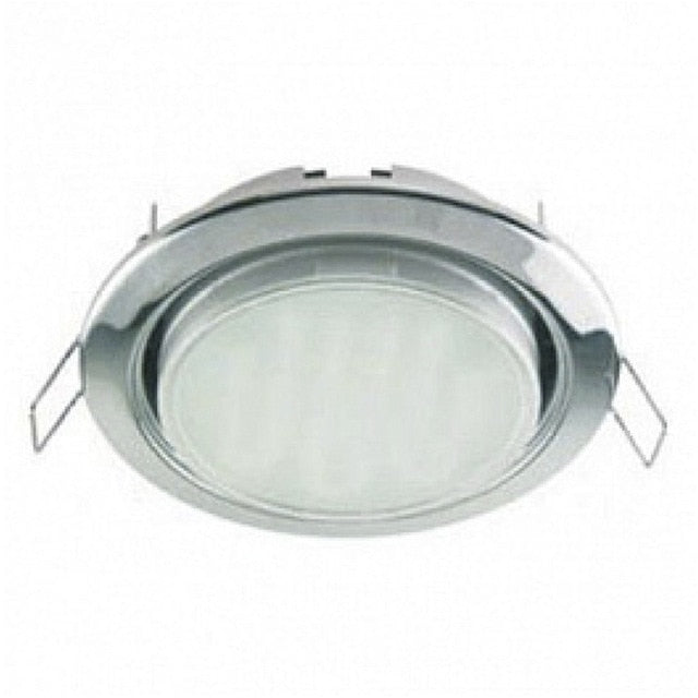 GX53 H4 Recessed Ceiling Downlight Round Spotlight Cut Hole Spot Lamp Fitting Frame Bulb Replaceable GX53 Sockets