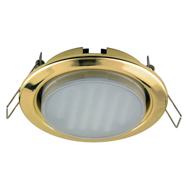 GX53 H4 Recessed Ceiling Downlight Round Spotlight Cut Hole Spot Lamp Fitting Frame Bulb Replaceable GX53 Sockets