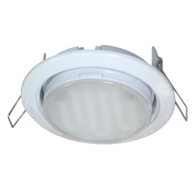 GX53 H4 Recessed Ceiling Downlight Round Spotlight Cut Hole Spot Lamp Fitting Frame Bulb Replaceable GX53 Sockets