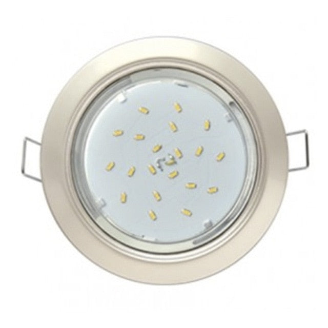 GX53 H4 Recessed Ceiling Downlight Round Spotlight Cut Hole Spot Lamp Fitting Frame Bulb Replaceable GX53 Sockets