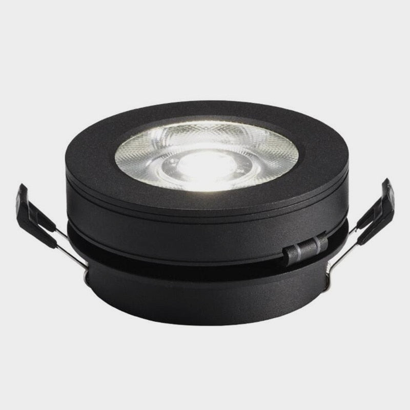 Round 90° Folding Recessed COB LED Downlights 5W/7W/12W LED Ceiling Spot lights Background Painting Lamps AC220V Indoor Lighting