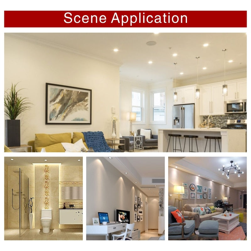 LED Downlight Chip 3W 5W 7W 9W 12W 15W 18W Round Light chip AC 220V-240V 2835SMD Lamp Beads Cold/Warm white Lighting Spotlight