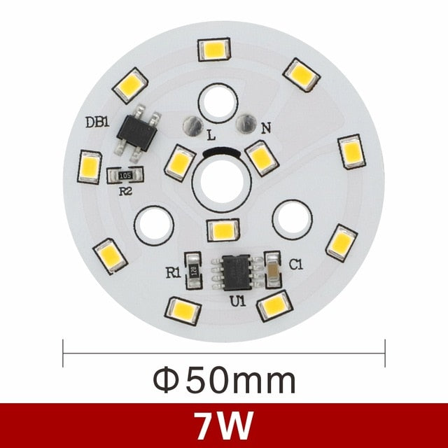 LED Downlight Chip 3W 5W 7W 9W 12W 15W 18W Round Light chip AC 220V-240V 2835SMD Lamp Beads Cold/Warm white Lighting Spotlight