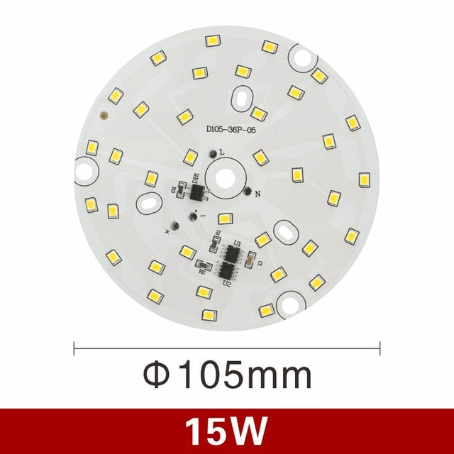 LED Downlight Chip 3W 5W 7W 9W 12W 15W 18W Round Light chip AC 220V-240V 2835SMD Lamp Beads Cold/Warm white Lighting Spotlight