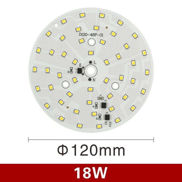 LED Downlight Chip 3W 5W 7W 9W 12W 15W 18W Round Light chip AC 220V-240V 2835SMD Lamp Beads Cold/Warm white Lighting Spotlight