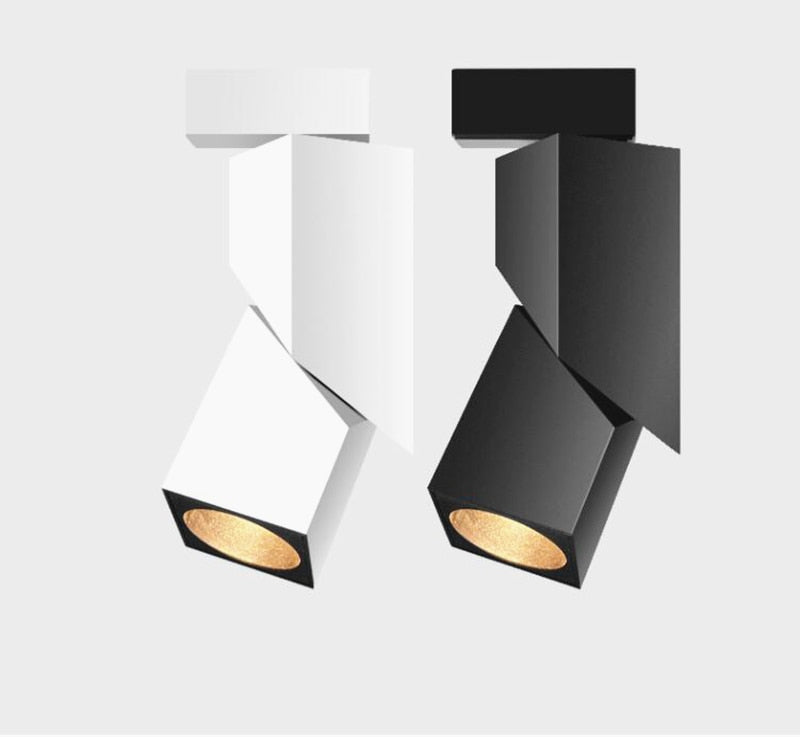 Folding 360° Rotation Dimmable LED Downlights 15W/20W COB LED Ceiling Spot Lights 85~265V LED Background Lamps Indoor Lighting