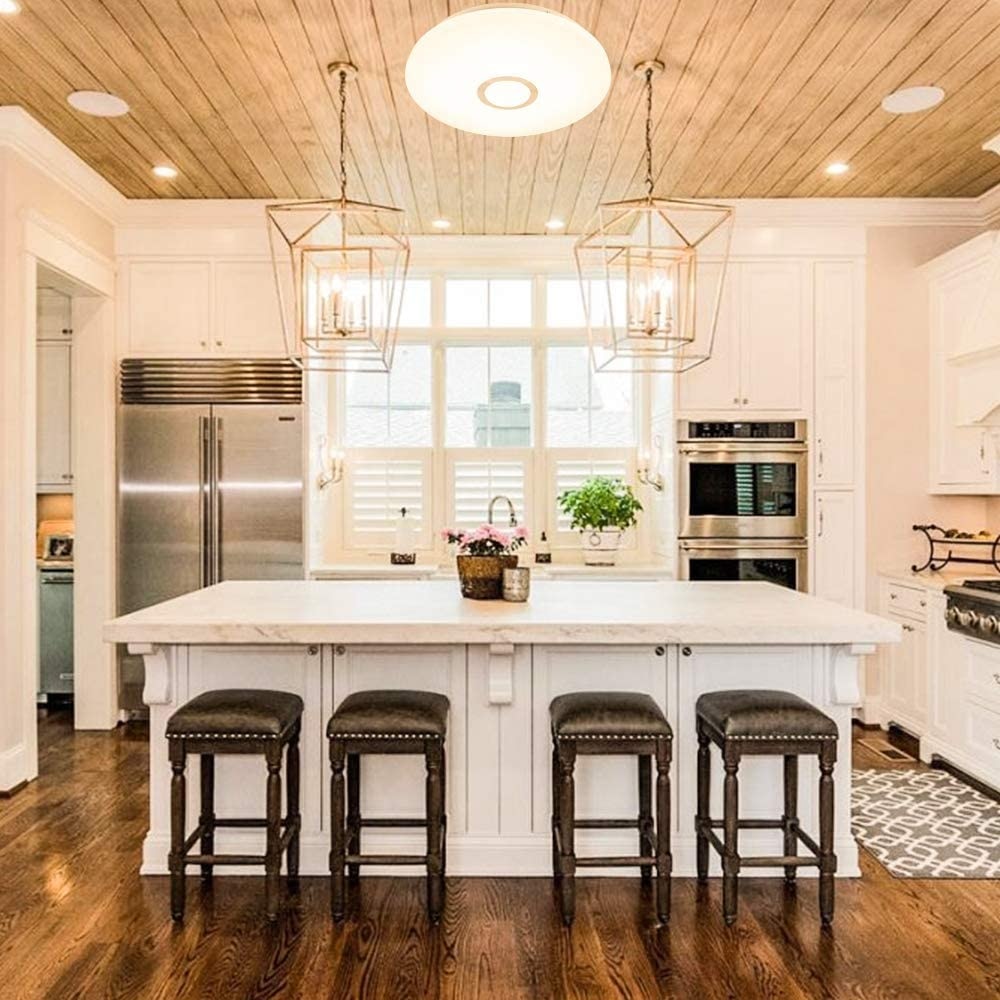 LED Ceiling Light 18W Dimmable Modern Surface Mounted Led Panel Ceiling Lamp for Living Room Bedroom Kitchen Lighting Fixture