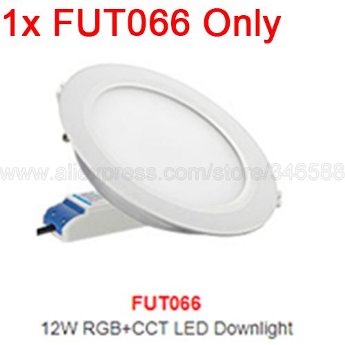 Mi.Light 4x 12W RGB + CCT Downlight with Driver AC85-260V FUT066 +1x WiFi iBox1 Lamp +1x 2.4G Wireless RF 4-Zone Touch Remote