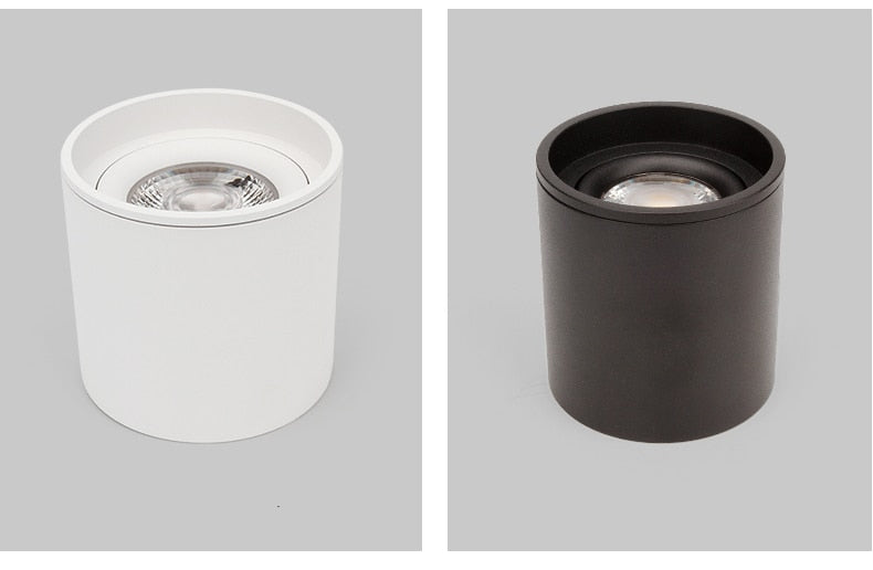 Dimmable LED spotlight 5W 7W 10W 15W 20W 110v/220v downlight angle adjustable ceiling type living room bedroom household spotlight