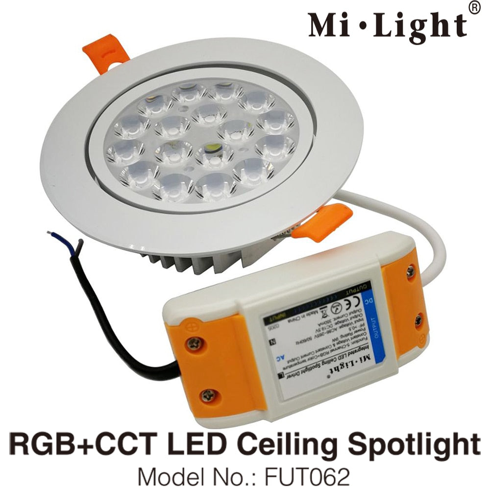 Milight 6W 9W 12W 15W 18W 25W RGB+CCT LED Downlight Ceiling Spotlight AC110V 220V FUT060 061 062 063 064 065 066 068 069 Spotlight